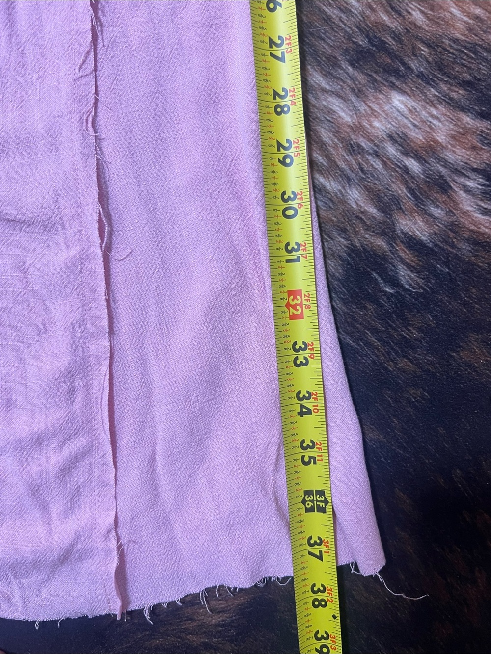 Women's Pink Long Flowing Grunge Skirt - Picture 6 of 6